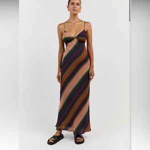 Dissh Lulu Ombre Midi dress Dark Purple size 4